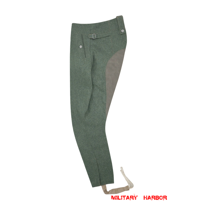 WWII German SS M43 Field Grey Wool Mounted Troops Riding Breeches WWII German Wool Trousers,WW2 german uniforms,WWII army uniform,WWII german militaria,wehrmacht,german military clothing,WW2 reproduction,Riding Breeches