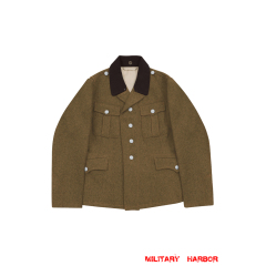 WWII German SA Wehrmannschaften Brown Wool Tunic Feldbluse I Deep Brown Collar WWII German SA Wehrmannschaften Brown Wool Tunic Feldbluse I Deep Brown Collar