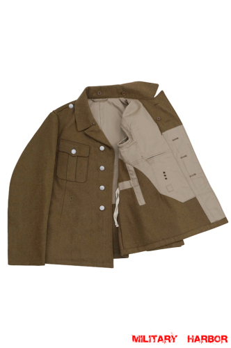 WWII German SA Mountain Brown Wool Bergrock Tunic Feldbluse II 5 buttons