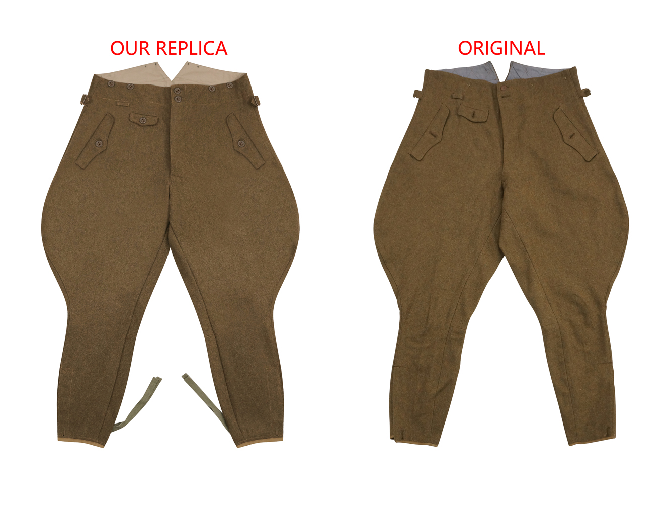 WWII German Wool Trousers,WW2 german uniforms,WWII army uniform,WWII german militaria,wehrmacht,german military clothing,WW2 reproduction,sa breeches