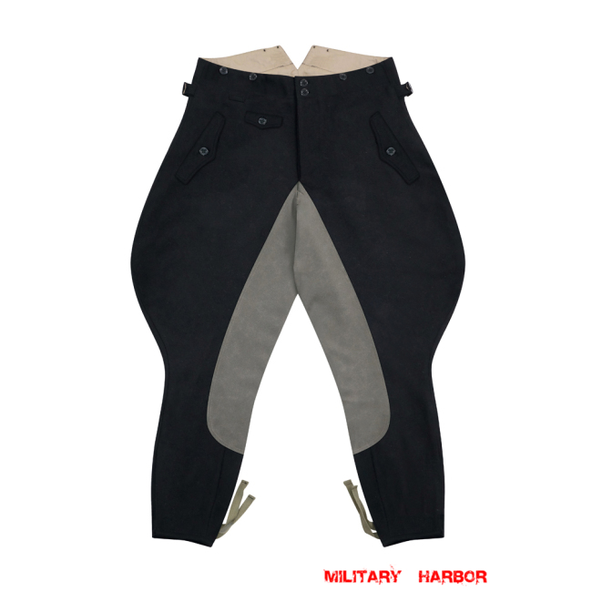 WWII German SA Black Wool Riding Breeches WWII German Wool Trousers,WW2 german uniforms,WWII army uniform,WWII german militaria,wehrmacht,german military clothing,WW2 reproduction,sa breeches