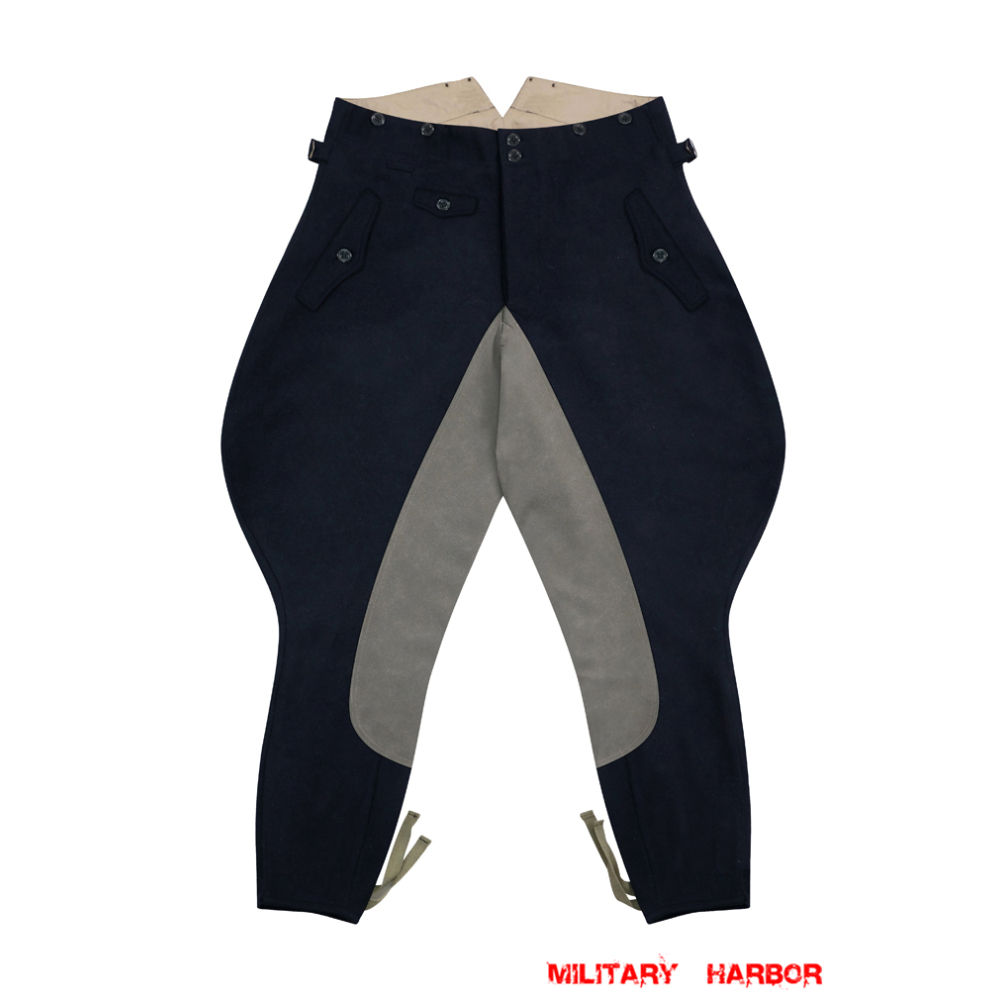 WWII German SA Marine Navy Blue Wool Riding BreechesWool SA Trousers - Military Harbor WWII German SA Marine Navy Blue Wool Riding BreechesWool SA Trousers - Military Harbor