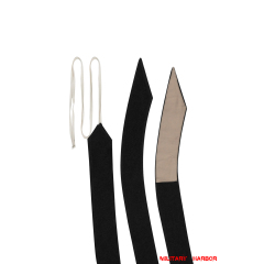 WWII Itlay Political Black Wool Leggings Puttees