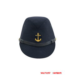 WWII Japanese IJN Navy First Type EM field cap Gabardine Blue  第二次世界大戦 日本帝国海軍 一種 兵用略帽戦闘帽  青/ブルー ギャバジン材料 WWII Japan field caps,WW2 japanese,japanese uniforms