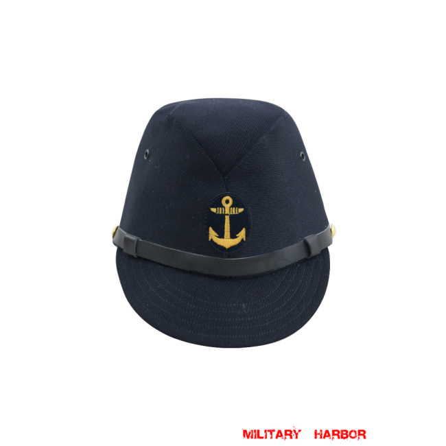 WWII Japanese IJN Navy First Type EM field cap Gabardine Blue  第二次世界大戦 日本帝国海軍 一種 兵用略帽戦闘帽  青/ブルー ギャバジン材料 WWII Japan field caps,WW2 japanese,japanese uniforms
