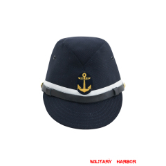 WWII Japanese IJN Navy First Type NCO field cap Gabardine Blue 第二次世界大戦 日本帝国海軍 一種 下士官略帽戦闘帽 青/ブルー ギャバジン材料 WWII Japan field caps,WW2 japanese,japanese uniforms,WW2 japanese cap,IJA cap,IJN cap,IJN Navy First Type field cap