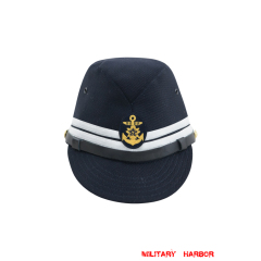 WWII Japanese IJN Navy First Type Officer field cap Gabardine Blue 第二次世界大戦 日本帝国海軍 一種 士官略帽戦闘帽 青/ブルー ギャバジン材料 WWII Japanese IJN Navy First Type Officer field cap Gabardine Blue 第二次世界大戦 日本帝国海軍 一種 士官略帽戦闘帽 青/ブルー ギャバジン材料