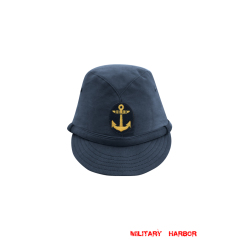 WWII Japanese IJN Navy First Type EM field cap Blue  第二次世界大戦 日本帝国海軍 一種 兵用略帽  青/ブルー 兵用略帽 WWII Japanese IJN Navy First Type EM field cap Blue  第二次世界大戦 日本帝国海軍 一種 兵用略帽  青/ブルー 兵用略帽