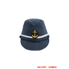 WWII Japanese IJN Navy First Type NCO field cap Blue 第二次世界大戦 日本帝国海軍 一種 下士官略帽 青/ブルー WWII Japan field caps,WW2 japanese,japanese uniforms,WW2 japanese cap,IJA cap,IJN cap,IJN Navy First Type field cap
