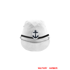 WWII Japanese IJN Navy Second Type NCO field cap White 第二次世界大戦 日本帝国海軍 二種 下士官略帽 白/ワイト