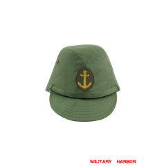WWII Japanese IJN Navy Third Type EM field cap Green 第二次世界大戦 日本帝国海軍 三種 兵用略帽 緑系 WWII Japan field caps,WW2 japanese,japanese uniforms,WW2 japanese cap,IJA cap,IJN cap,IJN Navy Third Type field cap