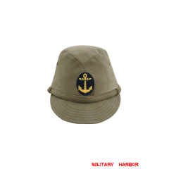 WWII Japanese IJN Navy Third Type EM field cap Khaki later 第二次世界大戦 日本帝国海軍 三種 兵用略帽 後期 茶系 WWII Japan field caps,WW2 japanese,japanese uniforms,WW8 japanese cap,IJA cap,IJN cap,IJN Navy Third Type field cap
