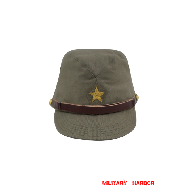 WWII Japanese IJA Army Officer field cap cotton Khaki 第二次世界大戦 日本帝国陸軍 士官将校用略帽戦闘帽 棉 WWII Japan visor caps,WW2 japanese,japanese uniforms,Japanese cap,Imperial Japanese,IJA,Japanese army field cap
