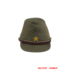 WWII Japanese IJA Army EM field cap Gabardine olive drab 第二次世界大戦 日本帝国陸軍 兵用略帽戦闘帽 ギャバジン製 茶褐色 WWII Japan visor caps,WW2 japanese,japanese uniforms,Japanese cap,Imperial Japanese,IJA,Japanese army field cap