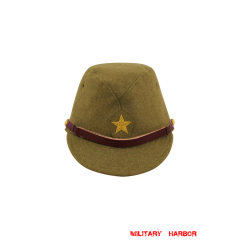 WWII Japanese IJA Army Officer field cap wool yellowish brown 第二次世界大戦 日本帝国陸軍 士官将校用略帽戦闘帽 ウール 黄褐色 WWII Japan visor caps,WW2 japanese,japanese uniforms,Japanese cap,Imperial Japanese,IJA,Japanese army field cap