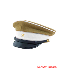 WWII Japanese IJA Army Ministry of Justice EM visor cap wool yellowish brown 第二次世界大戦 日本帝国陸軍 法務兵用軍帽制帽 ウール 黄褐色 WWII Japanese IJA Army Ministry of Justice EM visor cap wool yellowish brown 第二次世界大戦 日本帝国陸軍 法務兵用軍帽制帽 ウール 黄褐色