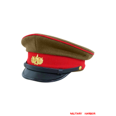 WWII Japanese IJA Imperial Guard EM visor cap wool olive drab 第二次世界大戦 日本帝国陸軍近衛師団兵用軍帽制帽 ウール 茶褐色 WWII Japan visor caps,WW2 japanese,japanese uniforms,Japanese cap,Imperial Japanese,IJA,Japanese army visor cap