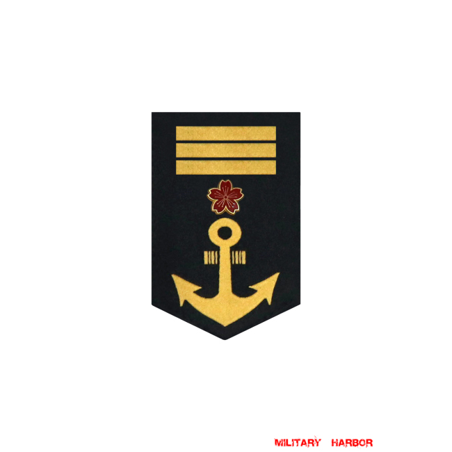 WWII Japanese IJN Navy Sleeve Rank Insignias M1943 Showa 18 Leading Seaman Technical 第二次世界大戦日本帝国海軍臂章昭和18年改正计術兵長 WWII Japan sleeve insignias,WW2 japanese,japanese sleeve insignias,WW2 japanese badge,IJA badge,IJN badge