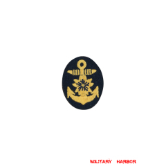 WWII Japanese IJN Navy First Type field cap insignia Officer 第二次世界大戦 日本帝国海軍 一種士官略帽の帽章 機械刺繍 WWII Japan cap insignias,WW2 japanese,japanese uniforms,WW2 japanese badge,IJA badge,IJN badge,IJN Navy First Type field cap insignia