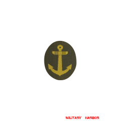 WWII Japanese IJN Navy Third Type field cap insignia EM BEVO 第二次世界大戦 日本帝国海軍 三種兵用略帽の帽章 織る