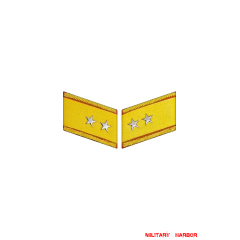 WWII Japanese IJA Army Collar Insignias M1943 Showa 18 Type 3 Lieutenant General 第二次世界大戦日本帝国陆軍三式襟章中將 WWII Japan collar insignias,WW2 japanese,japanese collar insignias,WW2 japanese badge,IJA badge,IJN badge