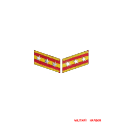 WWII Japanese IJA Army Collar Insignias M1943 Showa 18 Type 3 Captain 第二次世界大戦日本帝国陆軍三式襟章大尉 WWII Japan collar insignias,WW2 japanese,japanese collar insignias,WW2 japanese badge,IJA badge,IJN badge