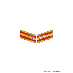 WWII Japanese IJA Army Collar Insignias M1943 Showa 18 Type 3 Lieutenant 第二次世界大戦日本帝国陆軍三式襟章中尉 WWII Japan collar insignias,WW2 japanese,japanese collar insignias,WW2 japanese badge,IJA badge,IJN badge