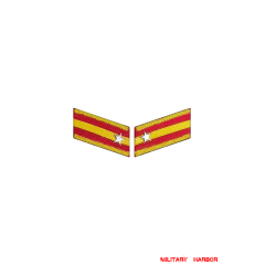 WWII Japanese IJA Army Collar Insignias M1943 Showa 18 Type 3 2nd Lieutenant 第二次世界大戦日本帝国陆軍三式襟章少尉 WWII Japan collar insignias,WW2 japanese,japanese collar insignias,WW2 japanese badge,IJA badge,IJN badge