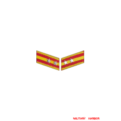 WWII Japanese IJA Army Collar Insignias M1938 Showa 13 Type 98 Lieutenant 第二次世界大戦日本帝国陆軍98式襟章中尉 WWII Japan collar insignias,WW2 japanese,japanese collar insignias,WW2 japanese badge,IJA badge,IJN badge