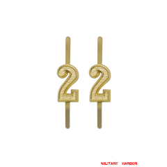 WWII Japanese IJA Army Regimental Number Cyphers For Type 45 Type 5 Collar Tabs 2 2pcs 日本帝国陆軍四五式 昭五式襟章部隊番号 2 WWII Japan collar insignias,WW2 japanese,japanese collar insignias,WW2 japanese badge,IJA badge,IJN badge