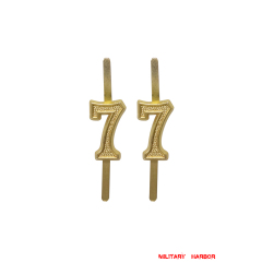 WWII Japanese IJA Army Regimental Number Cyphers For Type 45 Type 5 Collar Tabs 7 2pcs 日本帝国陆軍四五式 昭五式襟章部隊番号 7 WWII Japan collar insignias,WW2 japanese,japanese collar insignias,WW2 japanese badge,IJA badge,IJN badge
