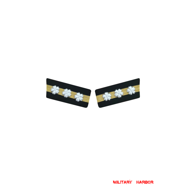 WWII Japanese IJN Navy Collar Insignias Lieutenant 第二次世界大戦日本帝国海軍襟章大尉 WWII Japan collar insignias,WW2 japanese,japanese collar insignias,WW2 japanese badge,IJA badge,IJN badge