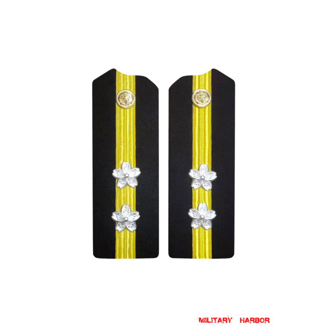WWII Japanese IJN Navy Shoulder Boards Lieutenant Junior Grade 第二次世界大戦日本帝国海軍肩章中尉 WWII Japan shoulder boards,WW2 japanese,japanese shoulder boards,WW2 japanese badge,IJA badge,IJN badge