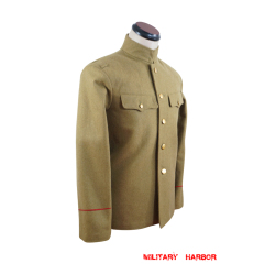 WWII Japanese IJA M1912 Type45 EM Wool tunic yellowish brown 第二次世界大戦日本帝国陸軍 四五式兵用ジャケット軍衣 ウール黄褐色