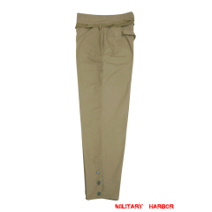 WWII Japanese IJA EM summer Khaki trousers 第二次世界大戦日本帝国陸軍夏用兵用 ズボン Khaki 棉布 WWII Japan cotton trousers,WW2 japanese,japanese uniforms,Imperial Japanese army,Imperial Japanese navy,WW2 japan uniform,helmet,insignia,badge,medal,field gear,boots for reenactors