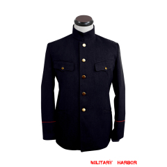 WWII Japanese IJA M1904 Deep blue Gabardine tunic 明治37年 日本帝国陸軍 日本帝国陸軍 ジャケット軍衣 ギャバジン材料 WWII Japan tunic,WW2 japanese,japanese uniforms,Imperial Japanese army,Imperial Japanese navy,WW2 japan uniform,helmet,insignia,badge,medal,field gear,boots for reenactors