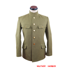 WWII Japanese IJA M1930 Showa Type 5 Officer Summer Gabardine tunic 第二次世界大戦日本帝国陸軍 昭五式士官将校用夏用ジャケット軍衣 ギャバジン材料 WWII Japanese IJA M1930 Showa Type 5 Officer Summer Gabardine tunic 第二次世界大戦日本帝国陸軍 昭五式士官将校用夏用ジャケット軍衣 ギャバジン材料