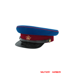 WWII Russian Soviet Red Army NKVD Wool M35 Visor Cap Soviet Visor Caps ,Soviet Union Visor Caps,USSR Visor Caps,Red Army Visor Caps,RKKA Visor Caps,NKVD Visor Caps