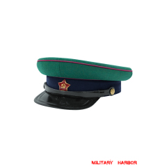 WWII Russian Soviet Red Army Border Guard Wool M35 Visor Cap Soviet Visor Caps ,Soviet Union Visor Caps,USSR Visor Caps,Red Army Visor Caps,RKKA Visor Caps,NKVD Visor Caps