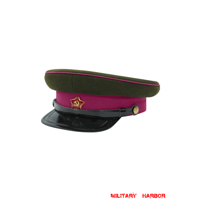 WWII Russian Soviet Red Army Infantry Wool M35 Visor Cap Soviet Visor Caps ,Soviet Union Visor Caps,USSR Visor Caps,Red Army Visor Caps,RKKA Visor Caps,NKVD Visor Caps