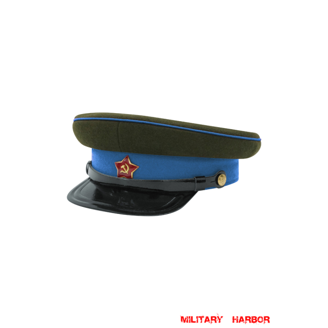 WWII Russian Soviet Red Army Air Force Wool M35 Visor Cap Soviet Visor Caps ,Soviet Union Visor Caps,USSR Visor Caps,Red Army Visor Caps,RKKA Visor Caps,NKVD Visor Caps