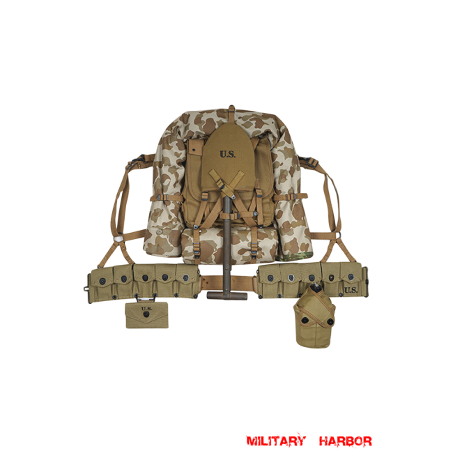 WWII USMC Infantry Field Gear Package II ww2 US,ww2 US ARMY,ww2 USMC, US field gear,vintage, M1, helmet, field, jacket, paratrooper,Blitz,Dday,Operation Market Garden,Normandy,Arden,Battle of berlin,Barbarossa,El Alamein,Dunkirk,midway,bulge,Band of Brothers,Saving Private Ryan,Fury,Valkyrie,WWII USMC Infantry Field Gear Package II