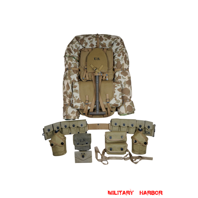WWII USMC Field Gear Package ww2 US,ww2 US ARMY,ww2 USMC, US field gear,vintage, M1, helmet, field, jacket, paratrooper,Blitz,Dday,Operation Market Garden,Normandy,Arden,Battle of berlin,Barbarossa,El Alamein,Dunkirk,midway,bulge,Band of Brothers,Saving Private Ryan,Fury,Valkyrie,WWII USMC Field Gear Package