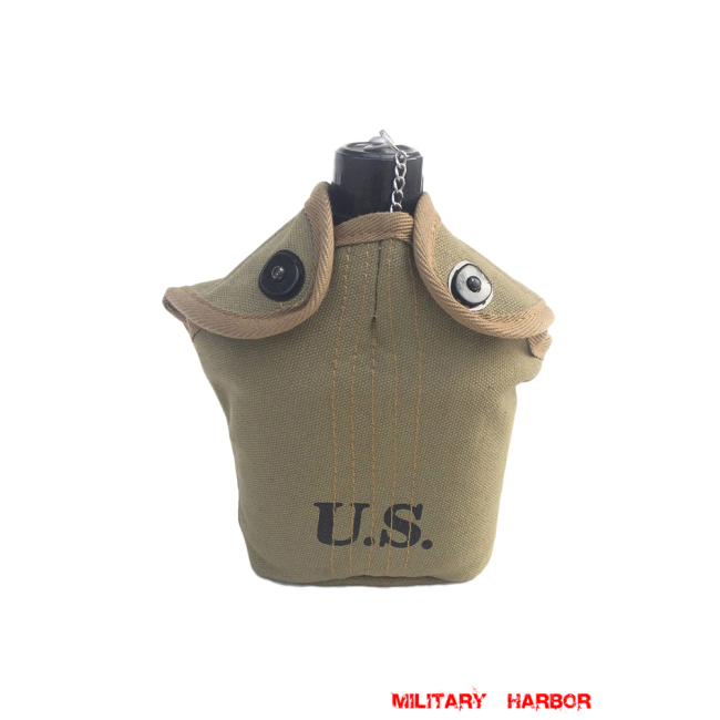 WWII Army M1910 Canteen Cover in OD3 ww2 US,ww2 US ARMY,ww2 USMC, US field gear,vintage, M1, helmet, field, jacket, paratrooper,Blitz,Dday,Operation Market Garden,Normandy,Arden,Battle of berlin,Barbarossa,El Alamein,Dunkirk,midway,bulge,Band of Brothers,Saving Private Ryan,Fury,Valkyrie,WWII Army M1910 Canteen Cover in OD3