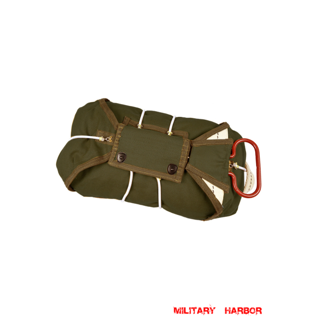 WWII Us Army Airborne T-5 Parachute Front Package in OD No.7 ww2 US,ww2 US ARMY,ww2 USMC, US field gear,vintage, M1, helmet, field, jacket, paratrooper,Blitz,Dday,Operation Market Garden,Normandy,Arden,Battle of berlin,Barbarossa,El Alamein,Dunkirk,midway,bulge,Band of Brothers,Saving Private Ryan,Fury,Valkyrie,WWII Us Army Airborne T-5 Parachute Front Package in OD No.7