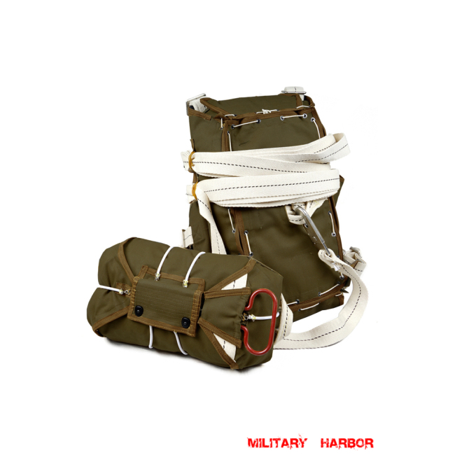 WWII Us Army Airborne T-5 Parachute ParachuteBag in OD No.7 ww2 US,ww2 US ARMY,ww2 USMC, US field gear,vintage, M1, helmet, field, jacket, paratrooper,Blitz,Dday,Operation Market Garden,Normandy,Arden,Battle of berlin,Barbarossa,El Alamein,Dunkirk,midway,bulge,Band of Brothers,Saving Private Ryan,Fury,Valkyrie,WWII Us Army Airborne T-5 Parachute ParachuteBag in OD No.7