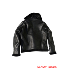 WWII US B-3 Leather Fighter Pilot Jacket Black