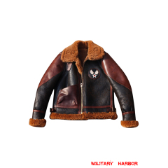 WWII US B-3 Leather Fighter Pilot Jacket brown I WWII US B-3 Leather Fighter Pilot Jacket brown I