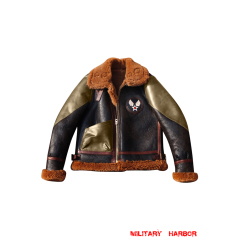 WWII US B-3 Leather Fighter Pilot Jacket brown II WWII US B-3 Leather Fighter Pilot Jacket brown II