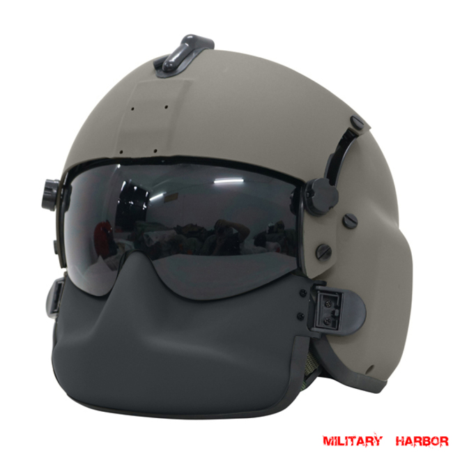 HGU-56P Helicopter Pilot Helmet with Dual lens and face shield airsoft ABS replica green US army helmet,US navy helmet,US marine helmet,seal helmetHGU-56P Helicopter Pilot Helmet